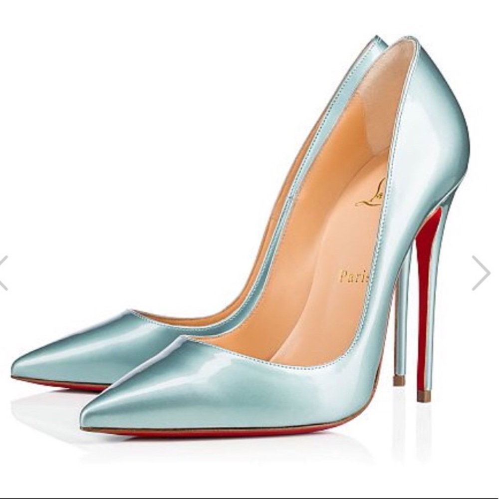SOLD!🚫ChristianLouboutin SoKate 120mm EverestBlue